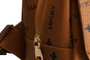 Lucky Bees Mochila 945 Mostaza, Elegante y Sofisticada de Polipiel, 23x8x33cm, 3 Bolsillos Interiores, Correa Ajustable 100cm